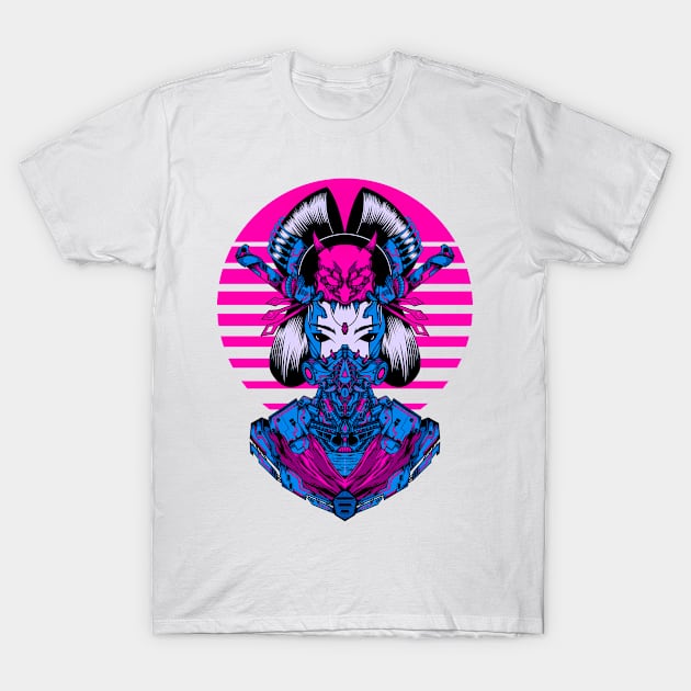 Mecha Geisha T-Shirt by fando01